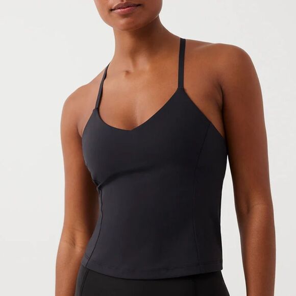 Outdoor Voices Tank Top Zoom Halter Black Extra Large - Picture 1 of 7